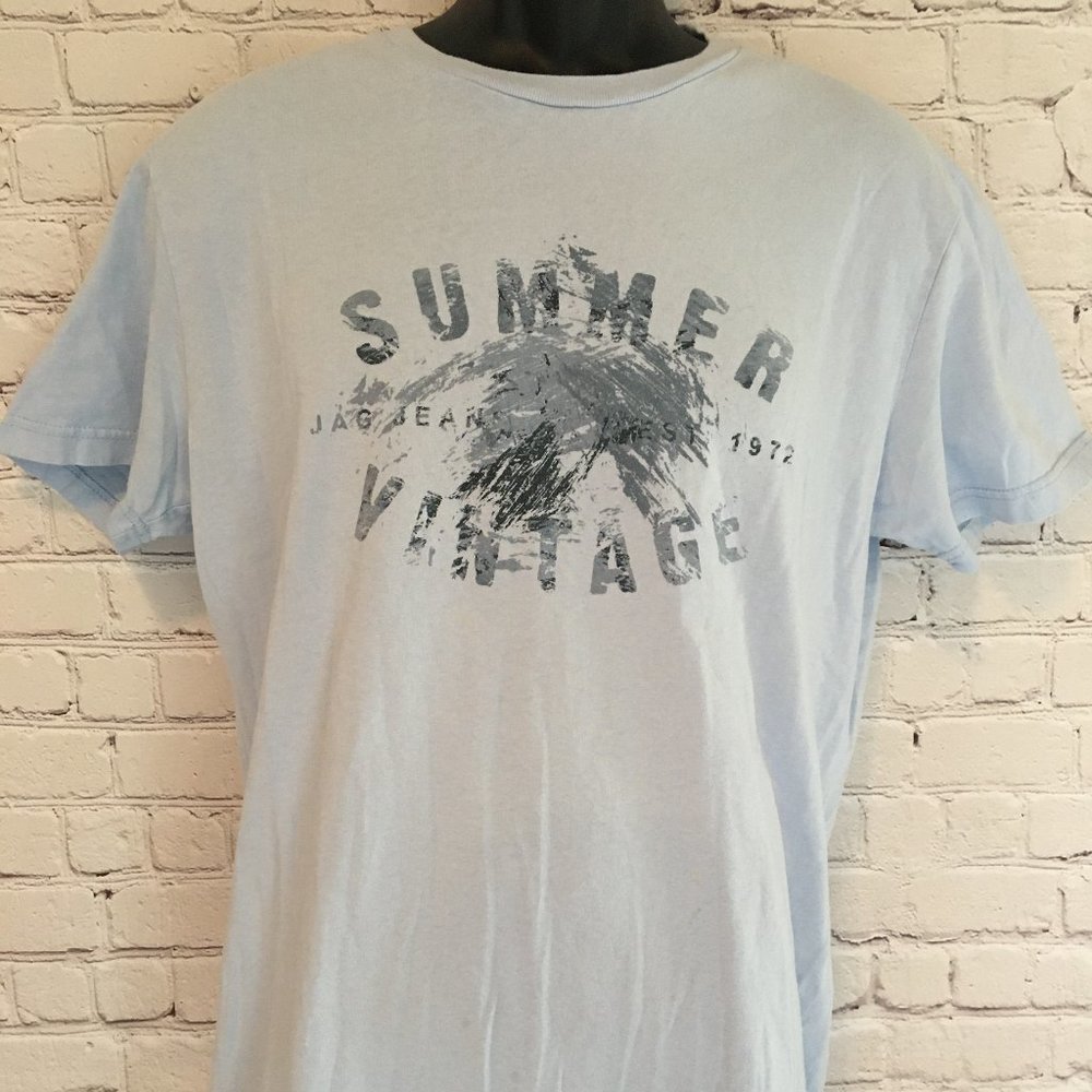 JAG Jeans Blue Sky Mens Printed Tee. Size. Medium
